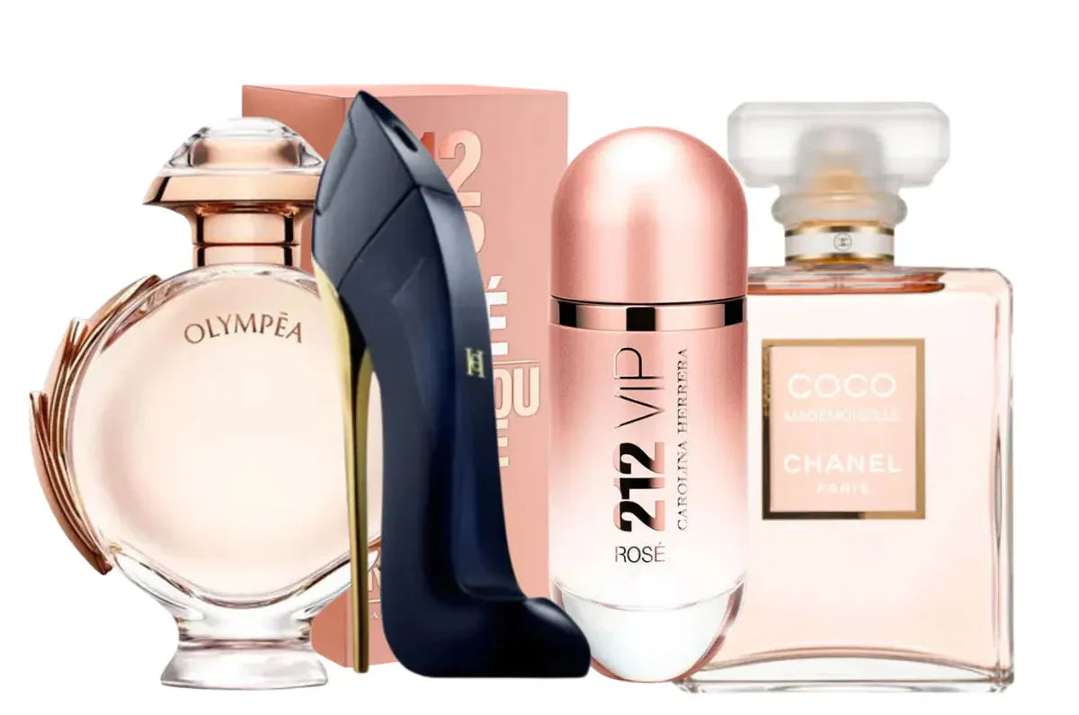 Set od 4 parfema | 212 Rosé, Coco Mademoiselle, Good Girl, Olympea 100ml