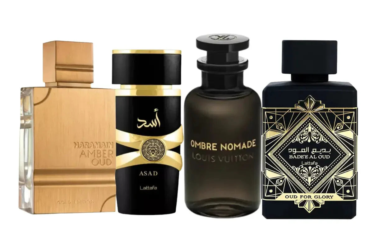 Set od 4 parfema | Oud For Glory, Asad, Ombre Nomade, Amber Oud 100ml