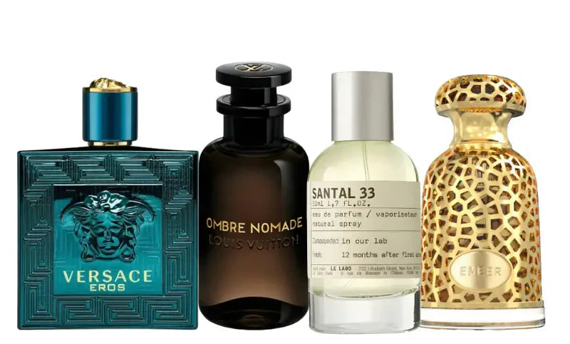 Set od 4 parfema | Eros, Ombre Nomade, Santal 33, Emeer